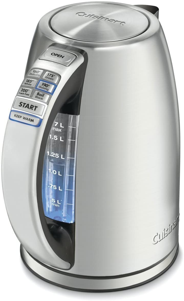 【中古】【人並み外れたに好いたらしい】Cuisinart PerfecTemp 1.7-Liter Stainless Steel Cordless Electric Kettle 明かり湯沸かし [並行輸入品]