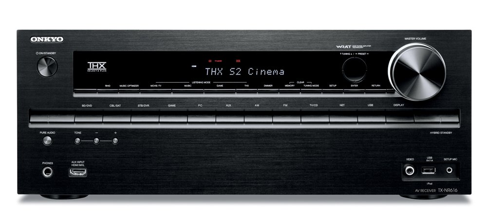 【中古】【非常に良い】ONKYO 7.1ch対応AVレシーバー TX-NR616(B)