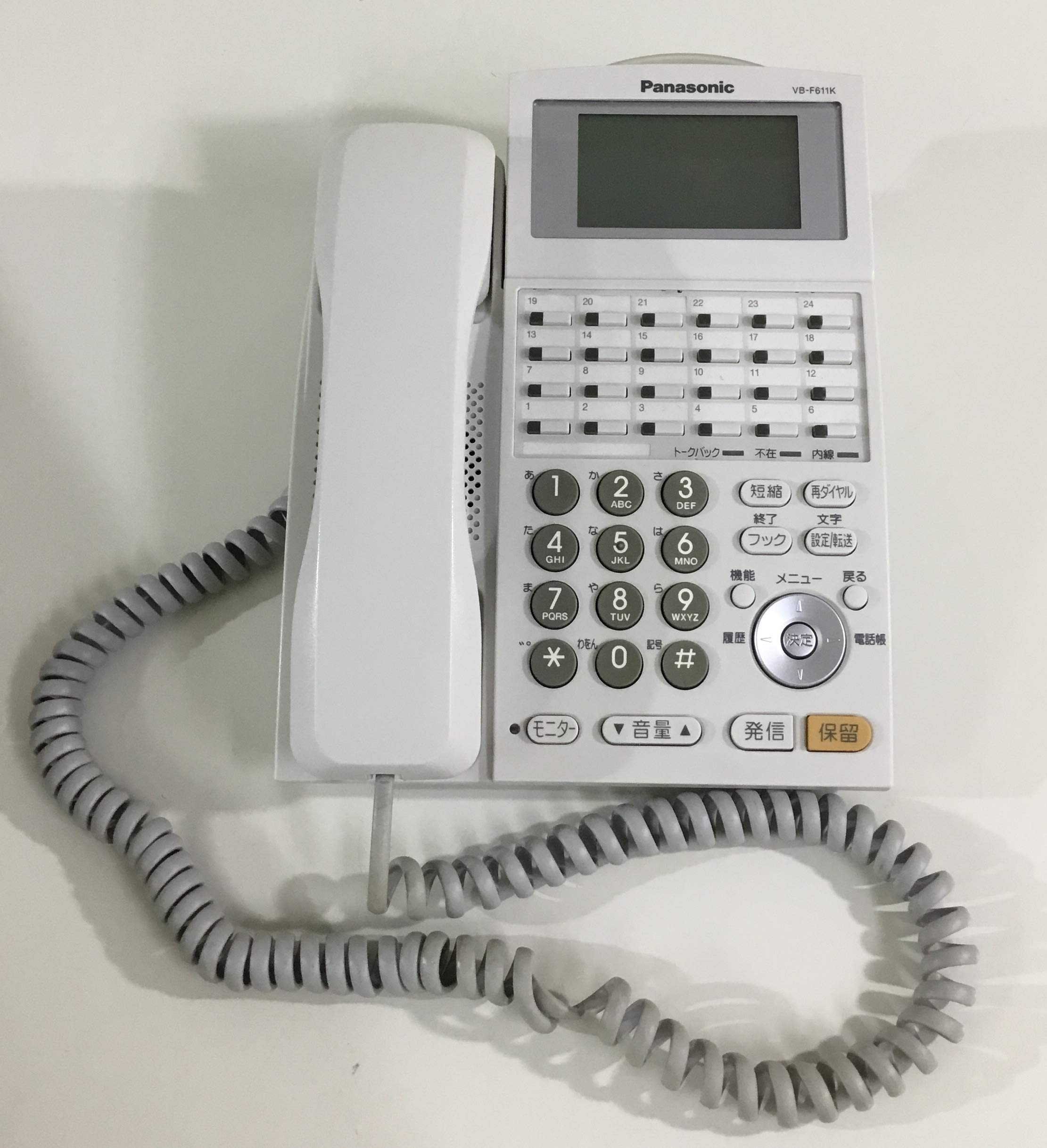 【中古】【人並み外れたに似つかわしい】Panasonic La Relier 執務室設備 24手がかり電話K-W VB-F611KA-W