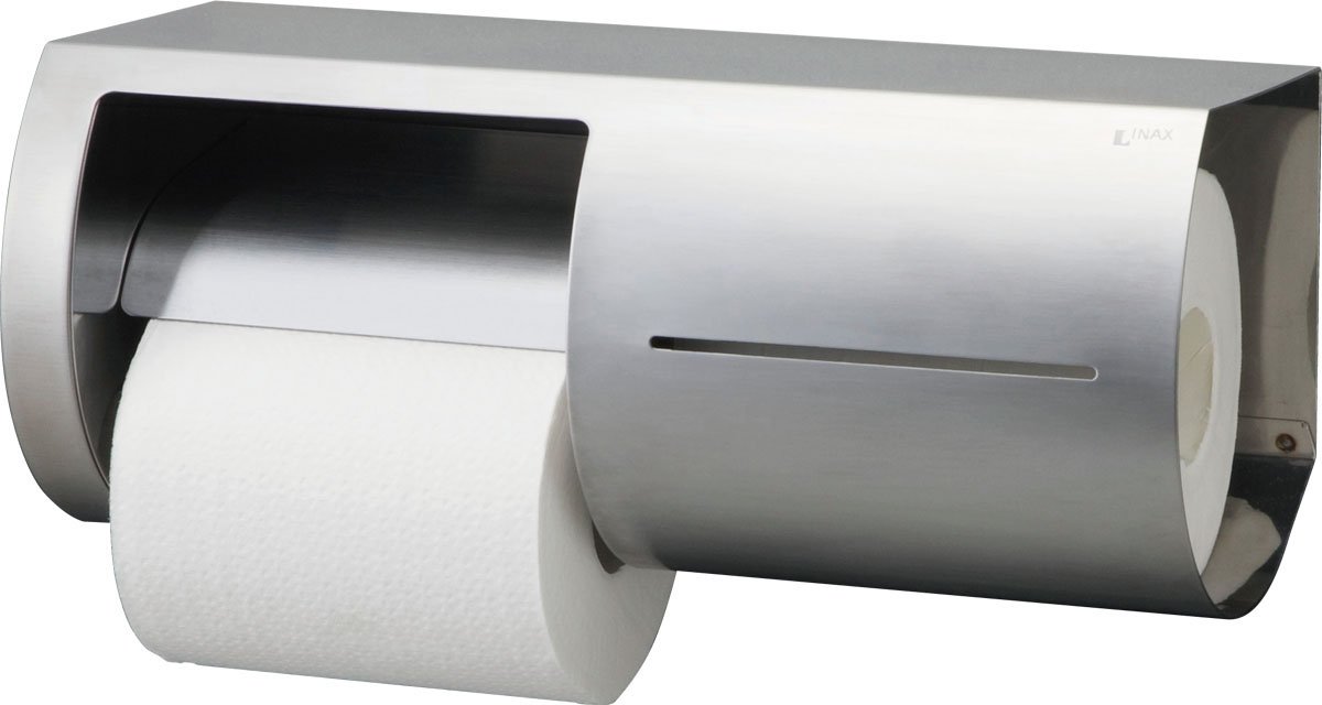【中古】【非常に良い】LIXIL(リクシル) INAX トイレ用 棚付ワンタッチ式紙巻器(両減り防止タイプ) 左仕様 KF-66L
