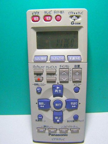 【中古】【非常に良い】パナソニック ビデオリモコン EUR7906KJO