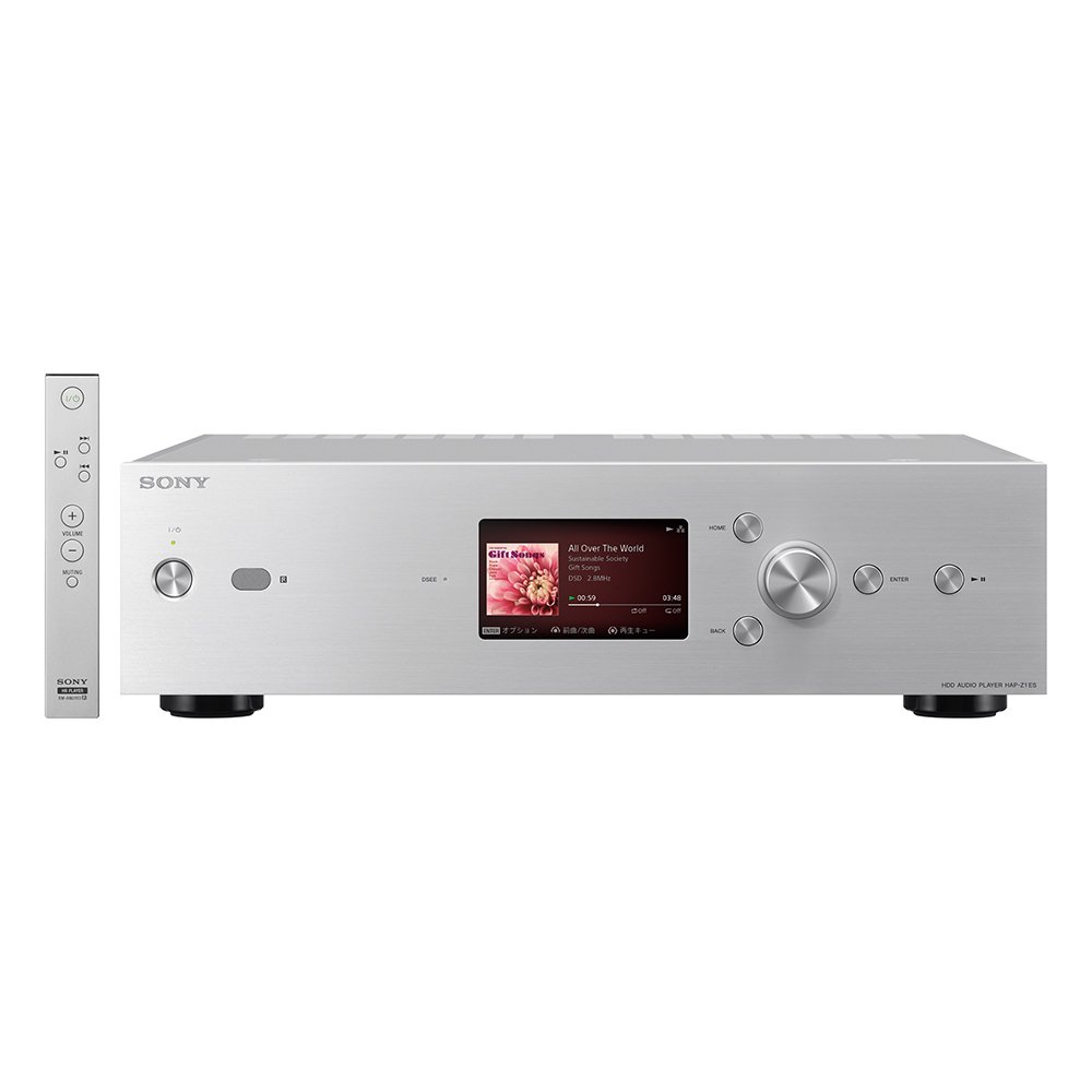 【中古】【人並み外れたに好いたらしい】SONY HDDオーディオ電気蓄音機 ハイレゾ音源相応う しろがね色 HAP-Z1ES