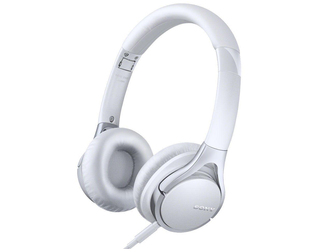 【中古】【非常に良い】SONY 密閉型オンイヤーヘッドホン ハイレゾ音源対応 リモコン・マイク付 折りたたみ式 ホワイト MDR-10RC/W