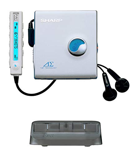 【中古】【人並み外れたに好いたらしい】SHARP(せつ然たる) 携帯型MD電気蓄音機 しろがね色 MD-DS30-S