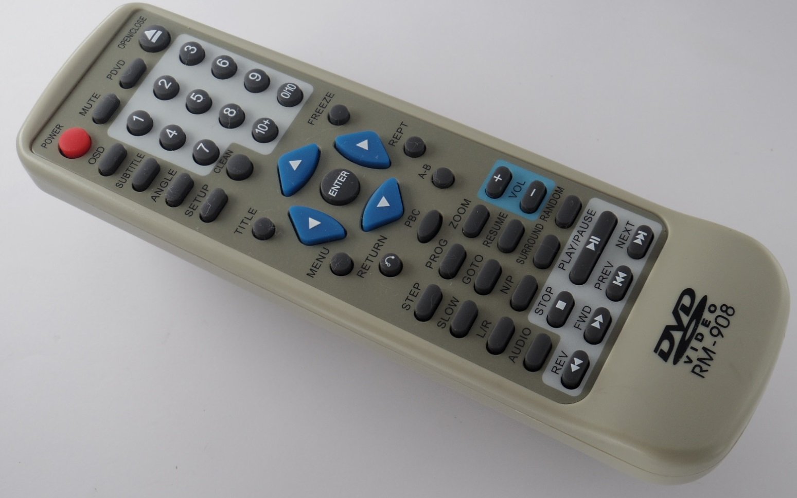 【中古】【非常に良い】メーカー不明 DVDリモコン RM-908