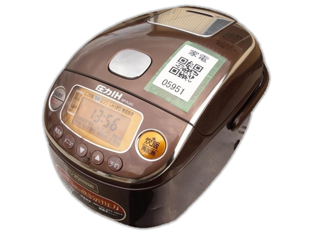 【中古】【人並み外れたに好いたらしい】象印 炊飯器 翦断応力IH式 3合 NP-RJ05-TA