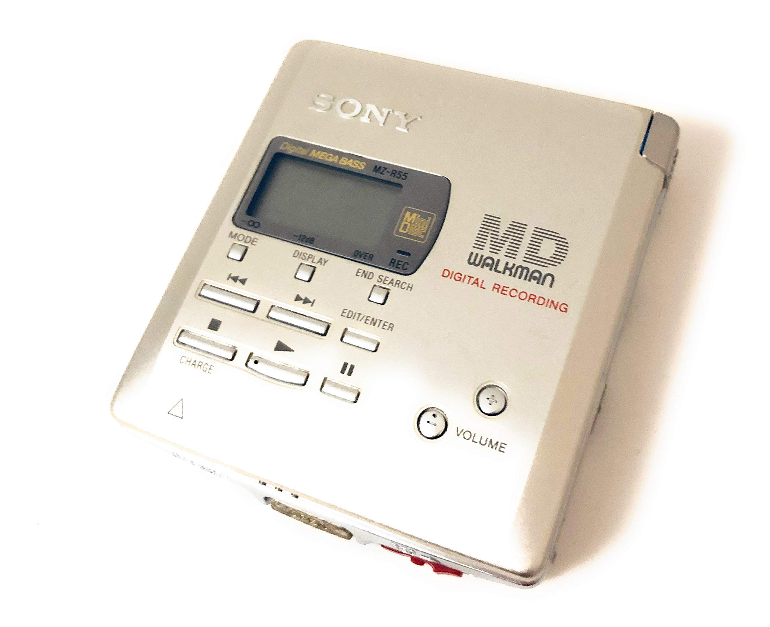 【中古】【非常に良い】SONY ソニー MZ-R55 シルバー ポータブルMDレコーダー （MDLP非対応 / 録音/再生兼用機 / 録再 / MDウォークマン）