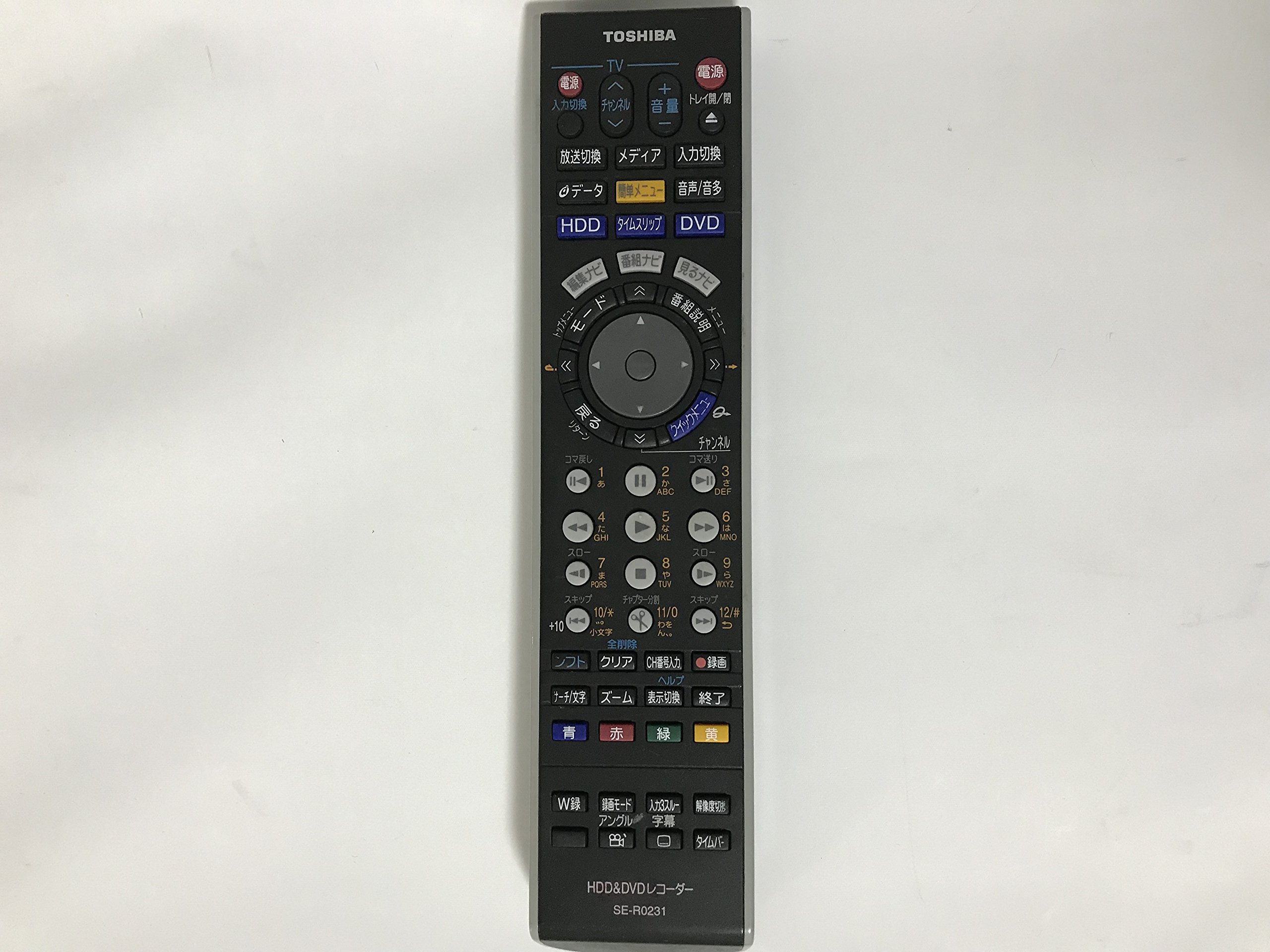 【中古】【非常に良い】東芝 HDD・DVDリモコン SE-R0231