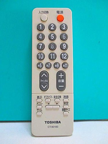 【中古】【非常に良い】東芝 テレビリモコン CT-90183