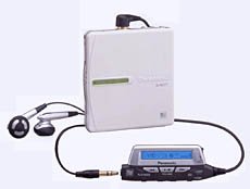 【中古】【人並み外れたに好いたらしい】Panasonic パナソニック SJ-MJ77-W 白いこと 携帯型MD電気蓄音機 （MD生まれ変わり専用機/MDウォークマン）