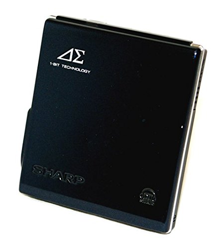 【中古】【人並み外れたに好いたらしい】SHARP せつ然たる アウビィ MD-DS70-B 黒いこと 1ビットデジタルアンプリファイアー積み上げる携帯型MD電気蓄音機 MDLP相応う （MD生まれ変わり専用機/MDウォークマン）