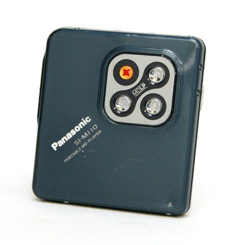 【中古】【人並み外れたに好いたらしい】Panasonic パナソニック SJ-MJ10-H 薄墨色 ポーダブルMD電気蓄音機 MDLP相応う （MD生まれ変わり専用機/MDウォークマン）