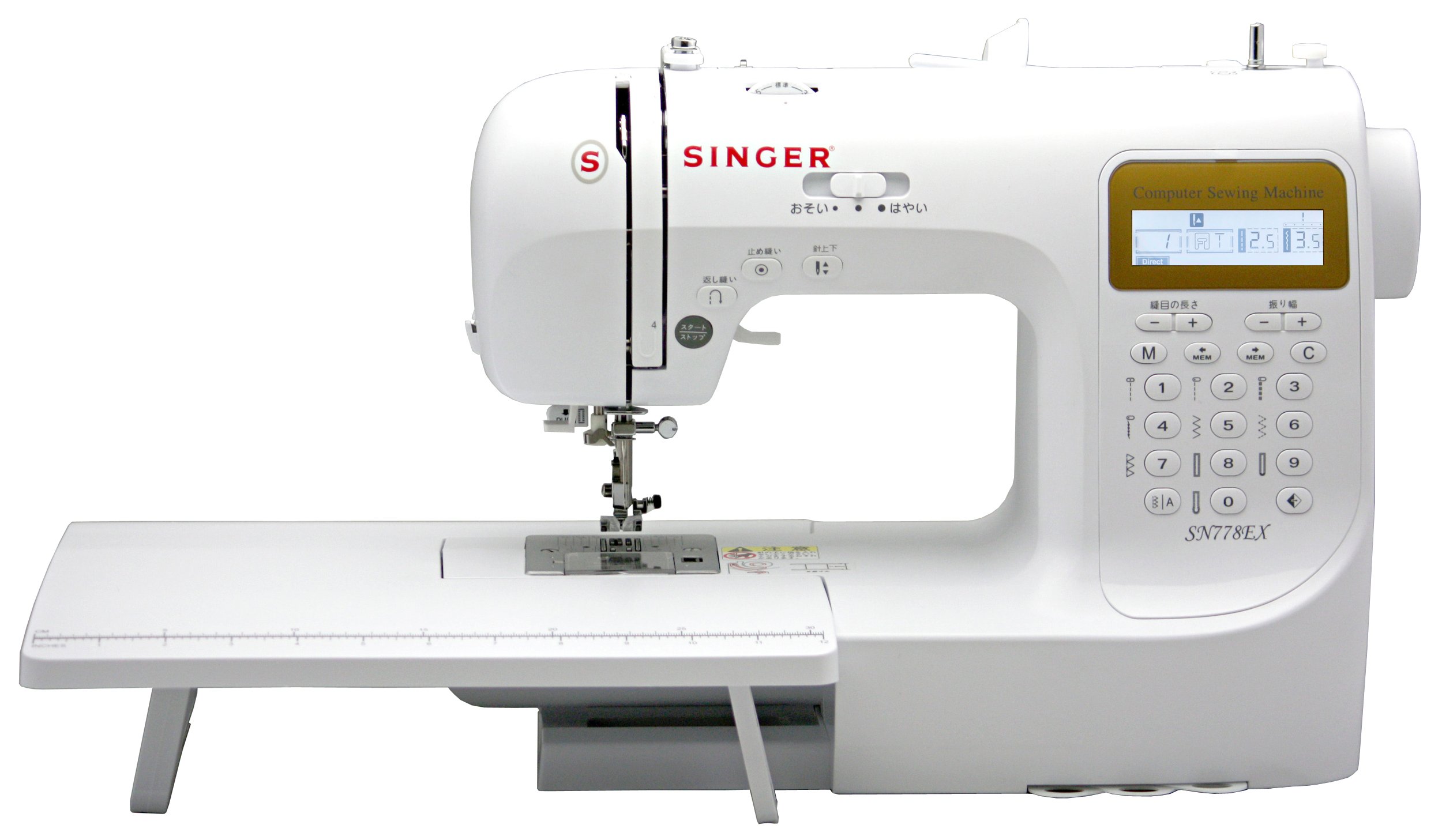 【中古】【人並み外れたに好いたらしい】SINGER 電子計算機ミシン(数詞・文字・ひらがな仕立てもの能力のある) SN778EX