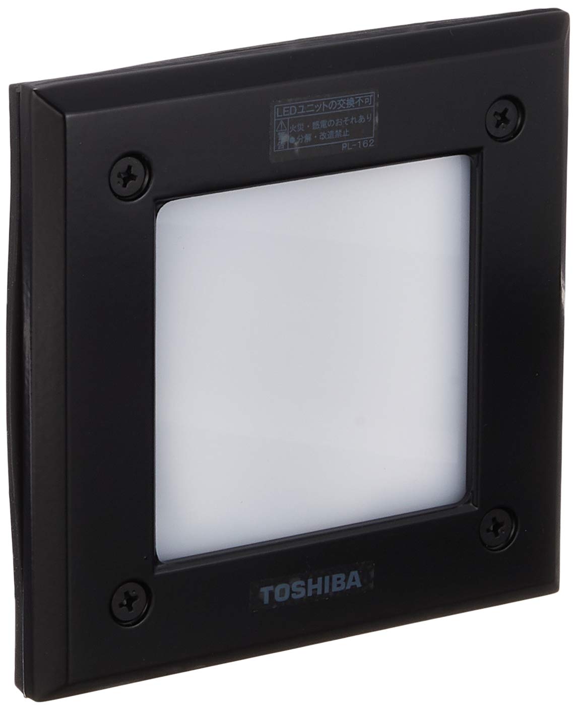 【中古】【非常に良い】東芝ライテック LED一体形アウトドアブラケット 足元灯 ブラック 120×120