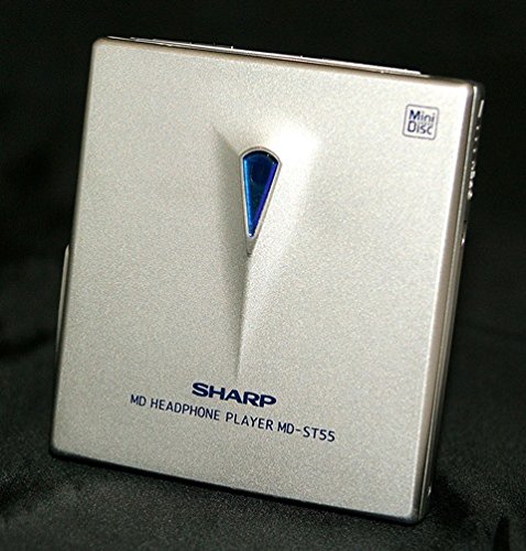 【中古】【人並み外れたに好いたらしい】SHARP せつ然たる MD-ST55-S アークティックシルバー 携帯型MD電気蓄音機（MD生まれ変わり専用機/MDウォークマン）