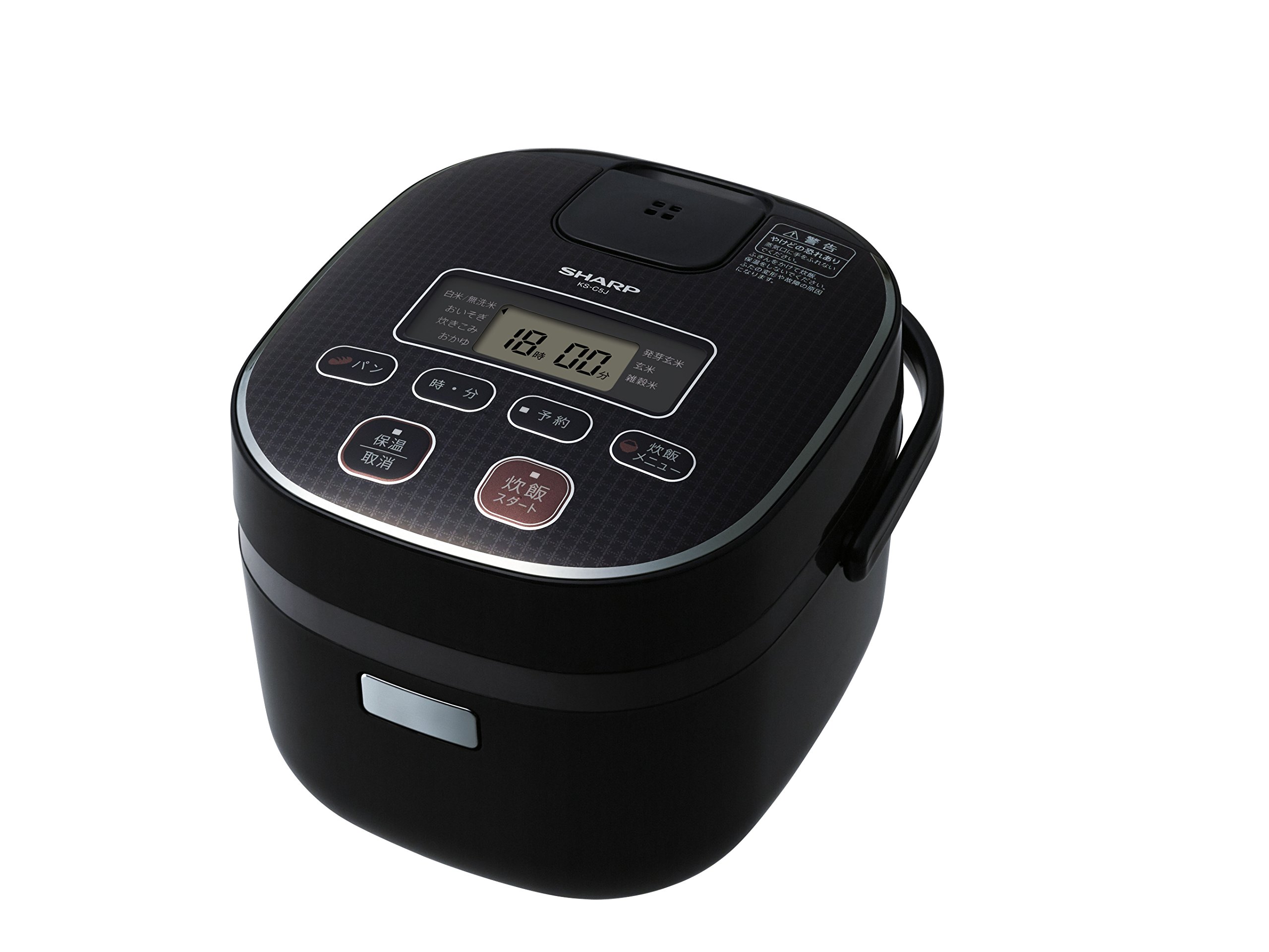 【中古】【非常に良い】シャープ ジャー炊飯器 0.5合タイプ ブラック KS-C5J-B