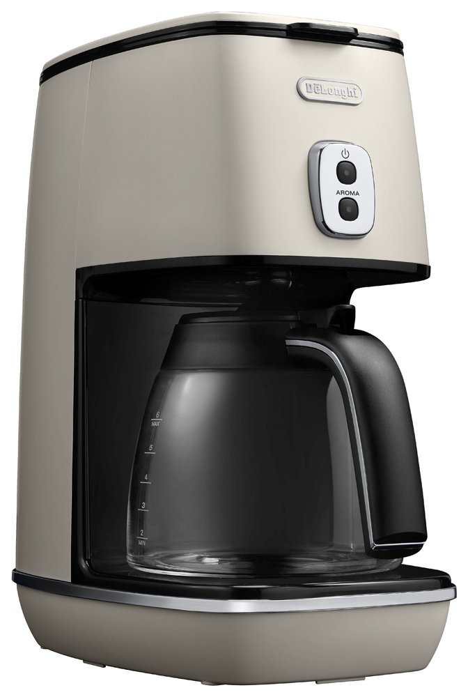 【中古】【人並み外れたに似つかわしい】DeLonghi (デロンギ) ドリップコーヒーメーカー ディスティンタ ICMI011J-W レギュラー珈琲 6杯用 チタンコートフィルター アロマモード [白いこと] デロンギファミリー書きとどめる