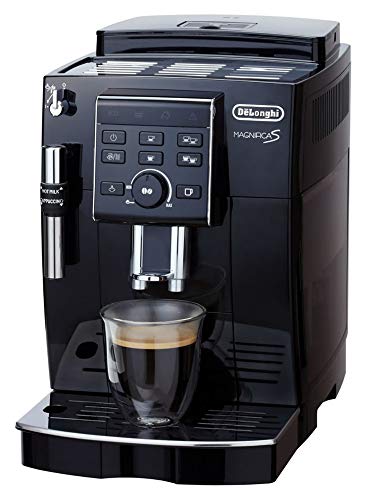 【中古】【非常に良い】DeLonghi (デロンギ) 全自動コーヒーマシン マグニフィカS ECAM23120BN コーヒーメーカー エスプレッソマシン 全3メニュー カフェジャポーネ搭載 豆から挽きたて 簡単お手入れ