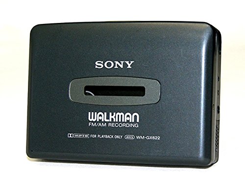 【中古】【非常に良い】SONY ソニー WM-GX622-B ブラック ポータブルラジオカセットレコーダー（録音再生兼用カセットウォークマン）