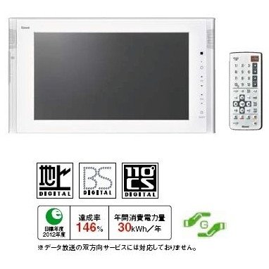 【中古】【人並み外れたに好いたらしい】Rinnai DS-1600HV-W 白いこと [16V型風呂場テレビ受像機 (地上・BS・110度CS相応う)]