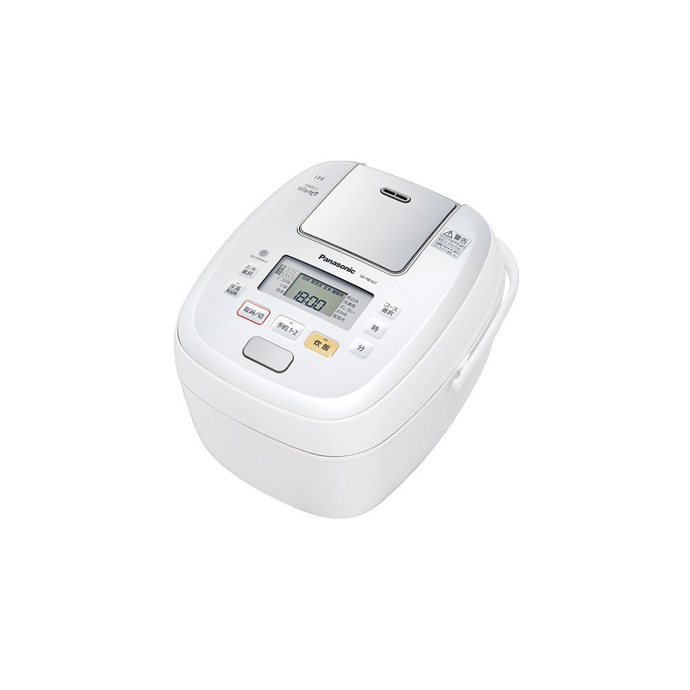 【中古】【非常に良い】パナソニック 5.5合 炊飯器 圧力IH式 おどり炊き ホワイト SR-PB107-W