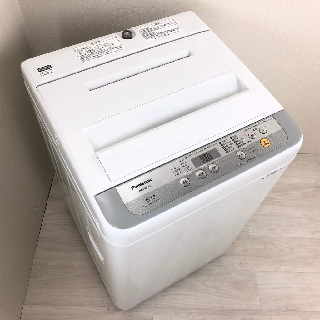 【中古】【非常に良い】NA-F50B11-S(シルバ-) 全自動洗濯機 上開き 洗濯5kg/乾燥1.5kg
