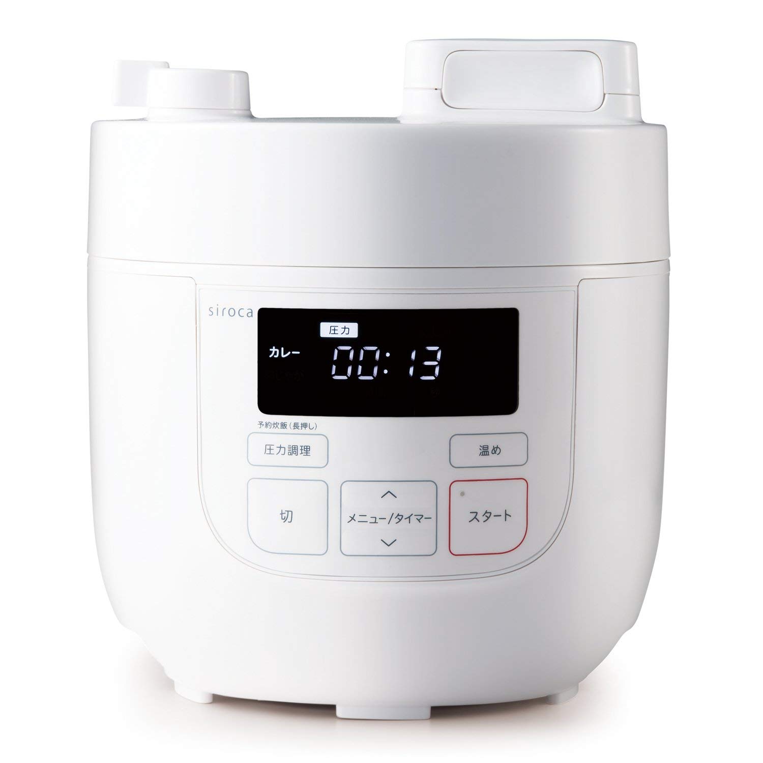 【中古】【非常に良い】SIROCA 〔展示品〕 電気圧力鍋 ホワイト[圧力／無水／蒸し／炊飯／温め直し／コンパクト] siroca ホワイト SP-D121