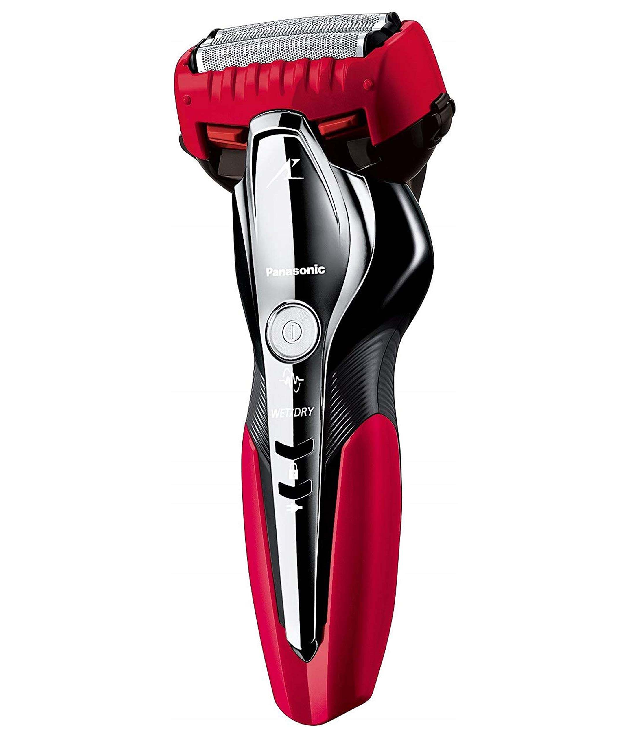 【中古】【非常に良い】パナソニック ラムダッシュ メンズシェーバー 3枚刃 お風呂剃り可 赤 ES-ST2Q-R