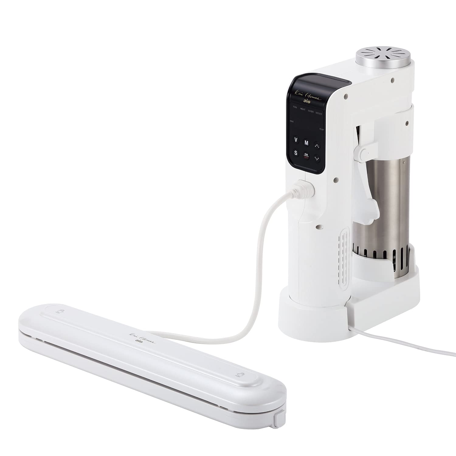 【中古】【非常に良い】貝印 KAI Kai House AIO sousvide 低温調理器 専用シーラー 専用真空袋 付 DK5129