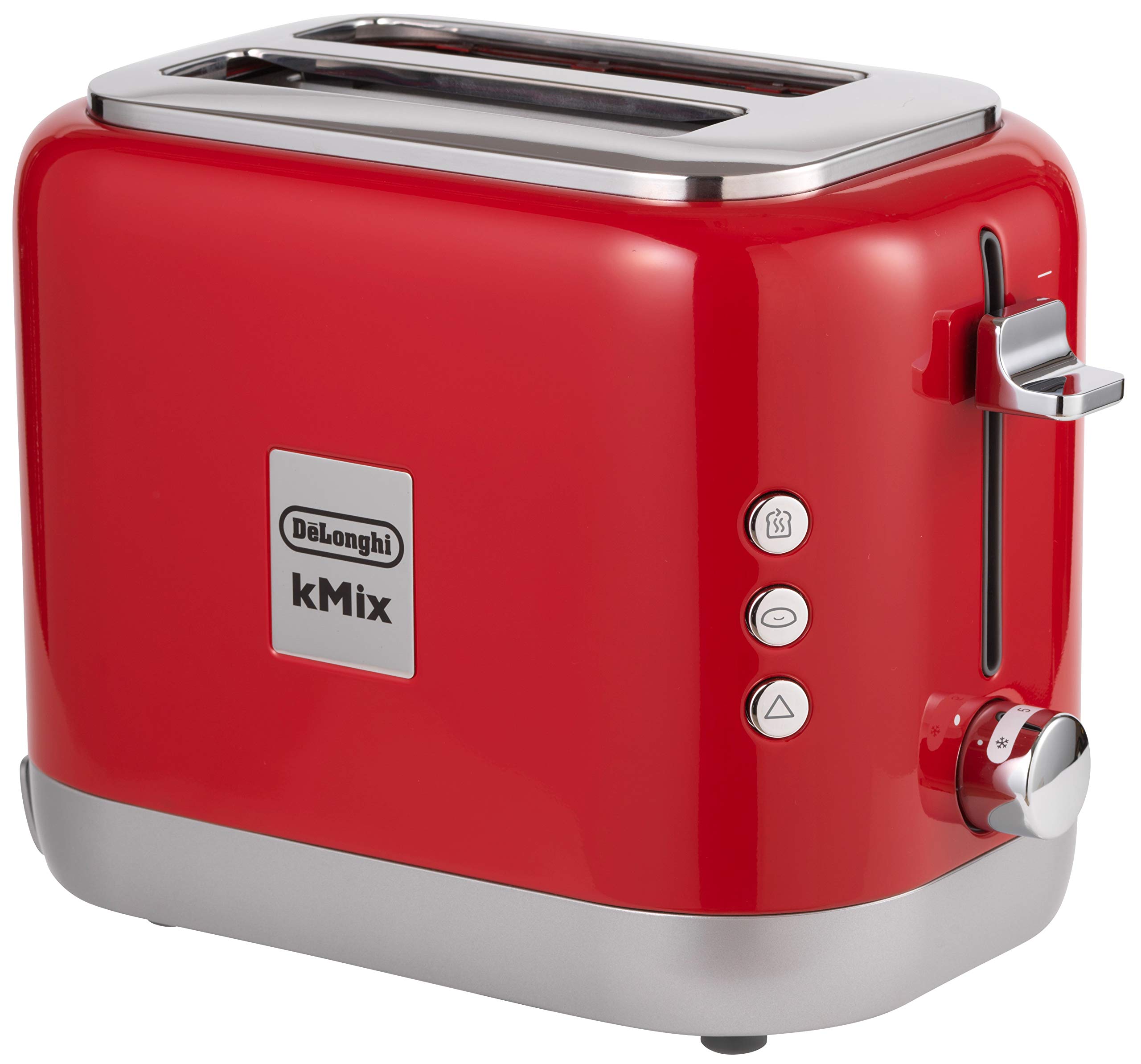【中古】【人並み外れたに似つかわしい】DeLonghi (デロンギ) ポップアップトースター ケーミックス [kMix] TCX752J-RD 乾杯 食麺麭 片面焼き能力のある 5~10枚切り 焼き目自然調整5座標軸 焼き目照合のしるし役立つこと [スパ