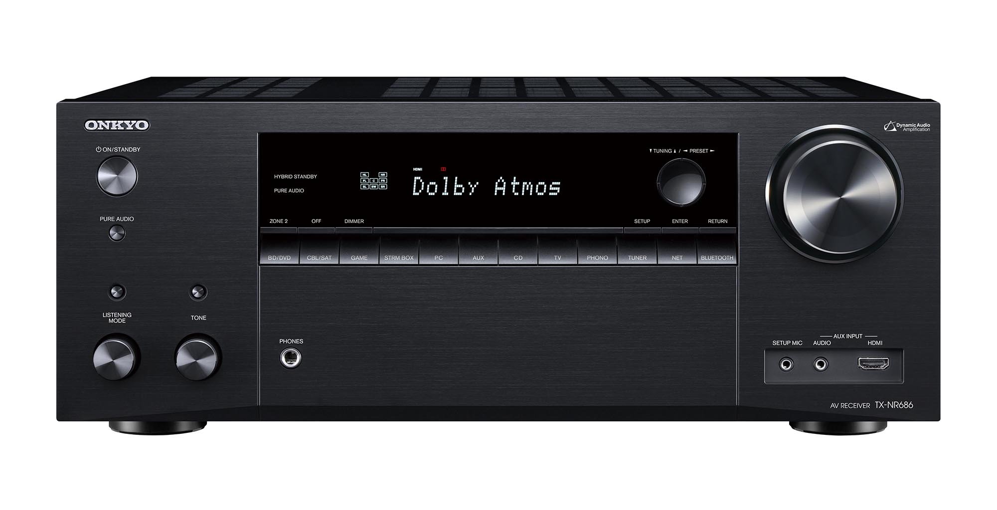 【中古】【人並み外れたに好いたらしい】ONKYO TX-NR686 AV受信システム 7.2ch/Bluetooth/ハイレゾ相応う 黒いこと TX-NR686(B)