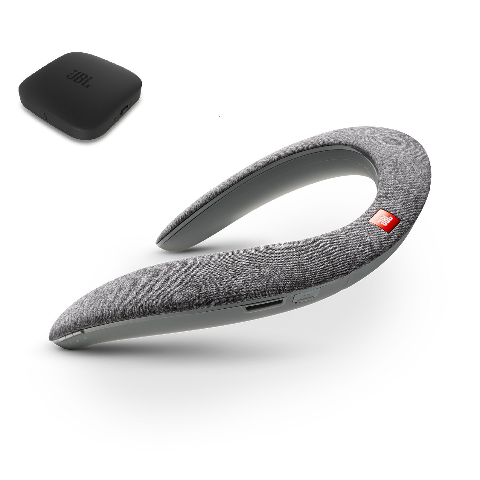 【中古】【非常に良い】JBL SoundGear BTA ウェアラブルネックスピーカー ワイヤレスオーディオトランスミッター付き Bluetooth/apt-X対応/31mm径スピーカー4基搭載 グレー/テレビ会議にも使 16,685円