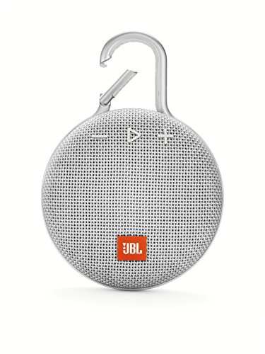 【中古】【人並み外れたに似つかわしい】JBL CLIP3 Bluetooth金棒引き IPX7雨合羽/パッシブラジエーター積み上げる/携帯型/カラビナ付 白いこと JBLCLIP3WHT
