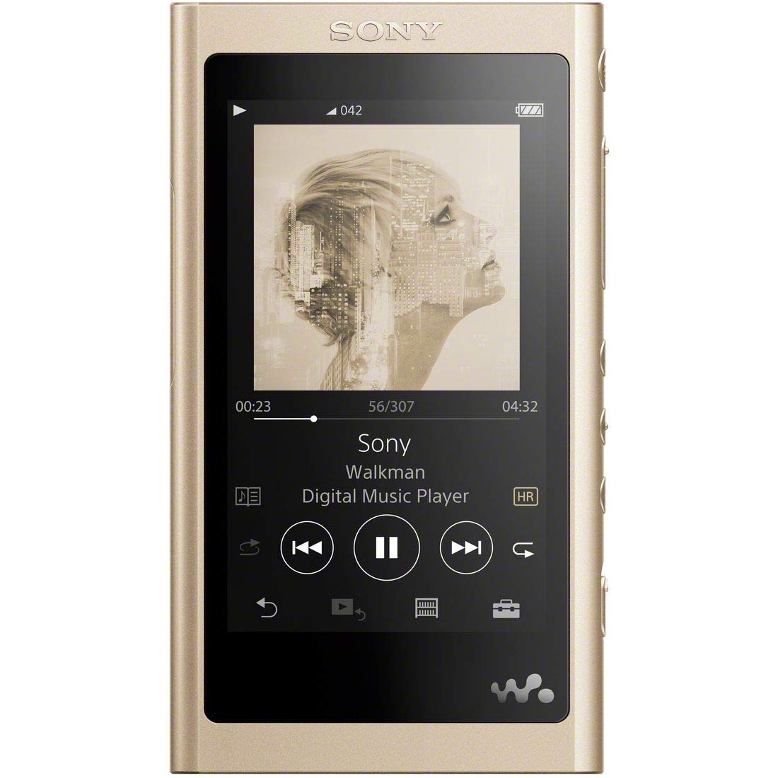 【中古】【非常に良い】ソニー ウォークマン Aシリーズ 16GB NW-A55 : MP3プレーヤー Bluetooth microSD対応 ハイレゾ対応 最大45時間連続再生 2018年モデル ペールゴールド NW-A