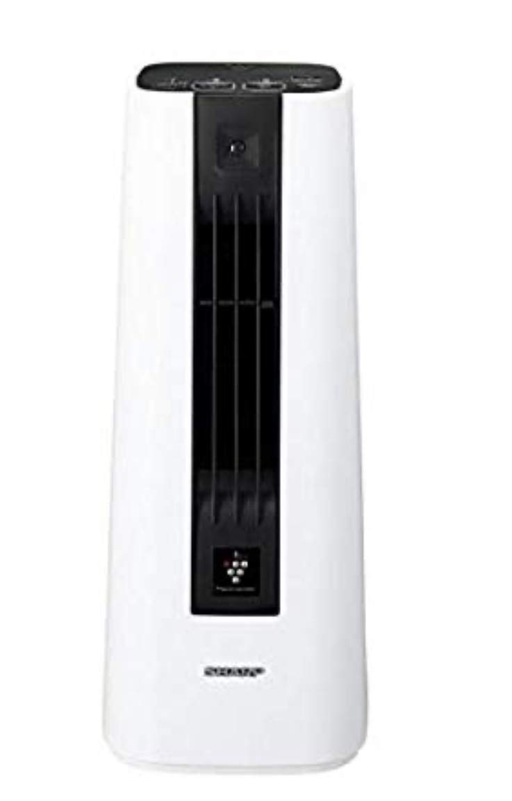 【中古】【非常に良い】シャープ プラズマクラスター搭載 セラミックファンヒーター ホワイト HX-HS1-W