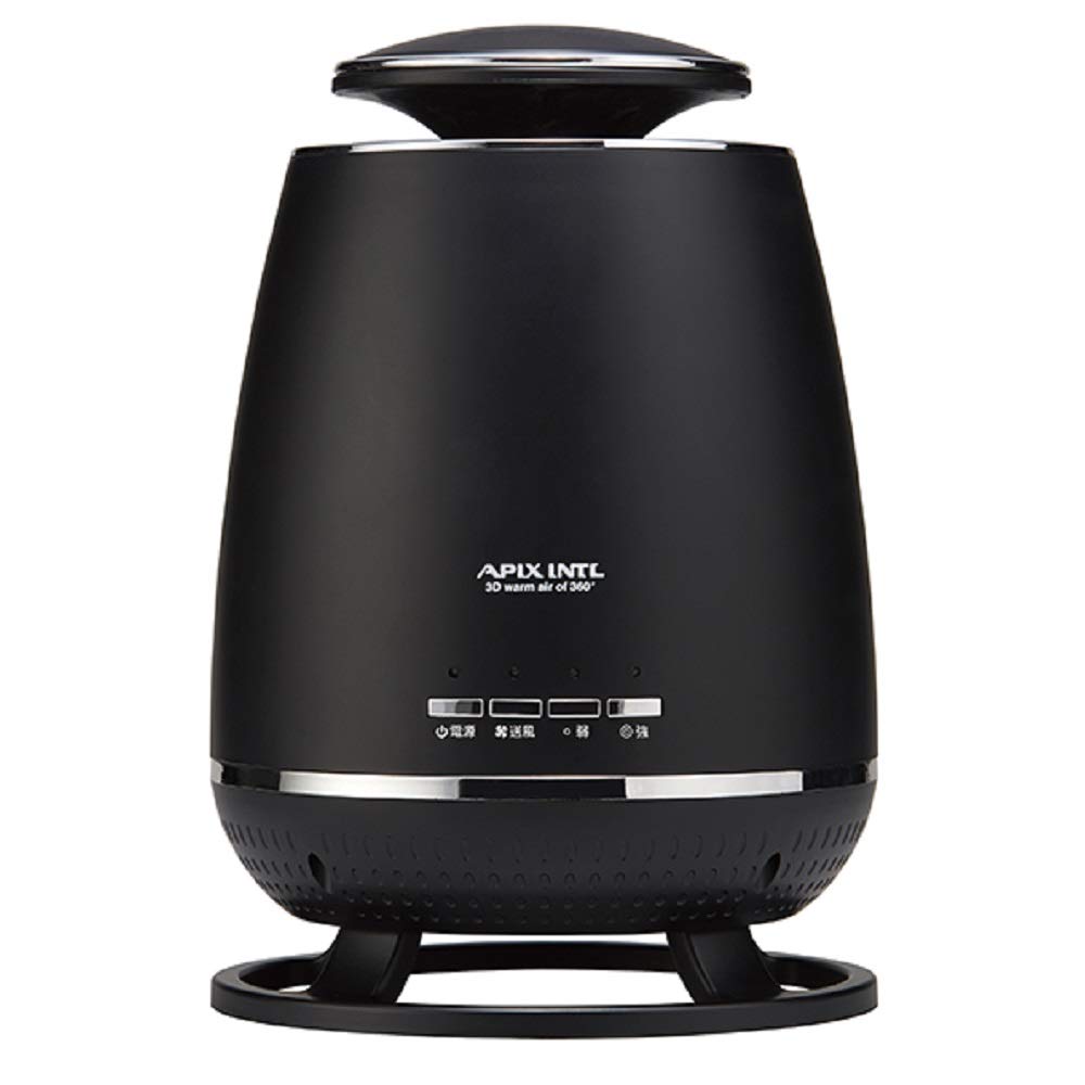 【中古】【人並み外れたに好いたらしい】APIX アピックス 360°陶芸暖房器 黒いこと FSWH-0638 BK