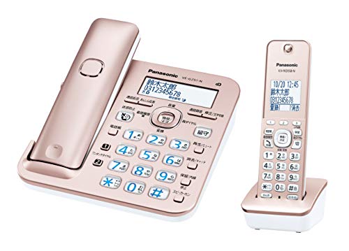 【中古】【非常に良い】パナソニック RU・RU・RU デジタルコードレス電話機 子機1台付き 1.9GHz DECT準拠方式 ピンクゴールド VE-GZ51DL-N