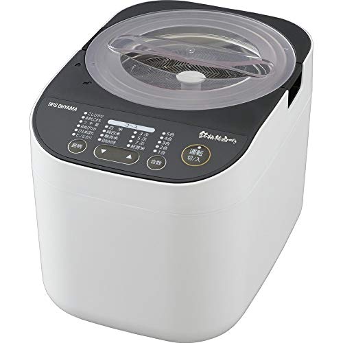 【中古】【非常に良い】アイリスオーヤマ 精米機 家庭用 銘柄純白づき 40銘柄対応 コンパクト 簡単操作 RCI-B5-W