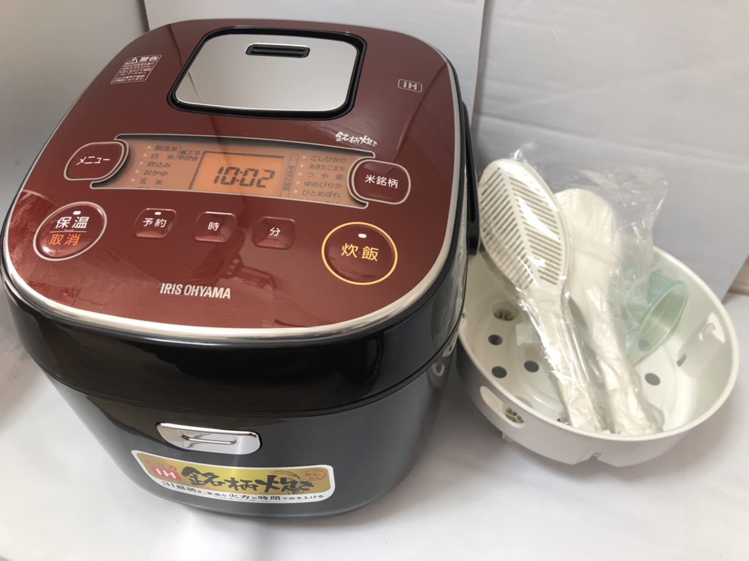 【中古】【非常に良い】KRC-IE10-B(ブラック) 銘柄炊き IHジャー炊飯器 一升