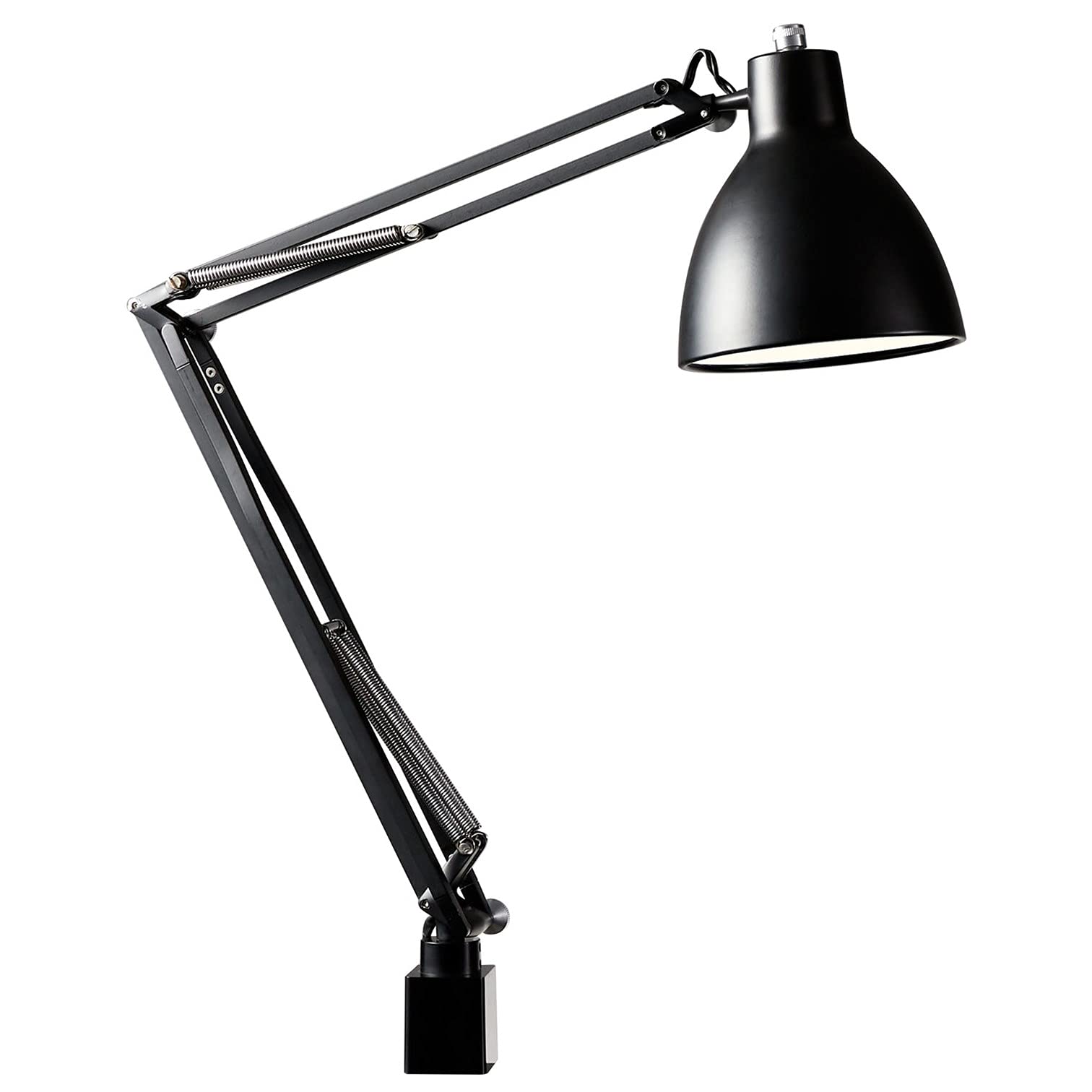 【中古】【非常に良い】山田照明 Zライト LEDデスクライト E26LED電球 電球色 ブラック Z-00N B セード幅φ152mm・セード高162mm・アーム長300+360mm