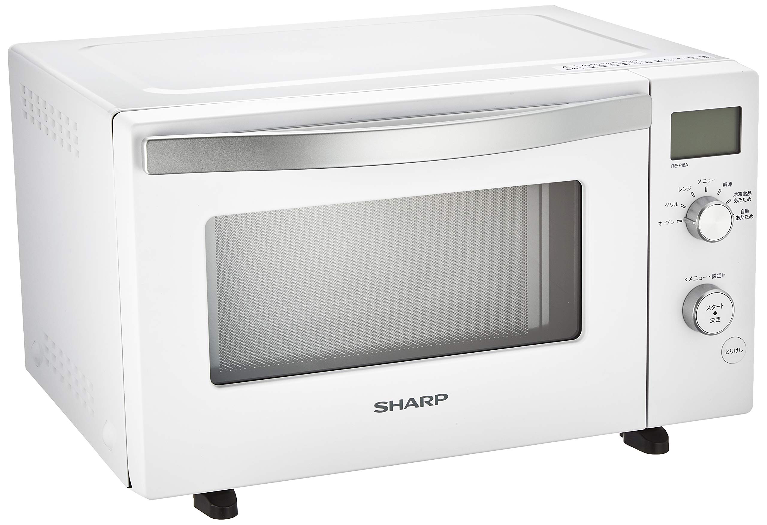 【中古】【非常に良い】シャープ スタイリッシュ オーブンレンジ 18L フラットタイプ ホワイト RE-F18A-W
