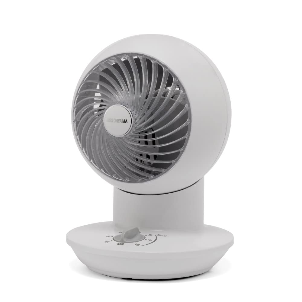 【中古】【非常に良い】アイリスオーヤマ サーキュレーター mini 扇風機 8畳 静音 左右首振り パワフル送風 ホワイト PCF-SM12-W