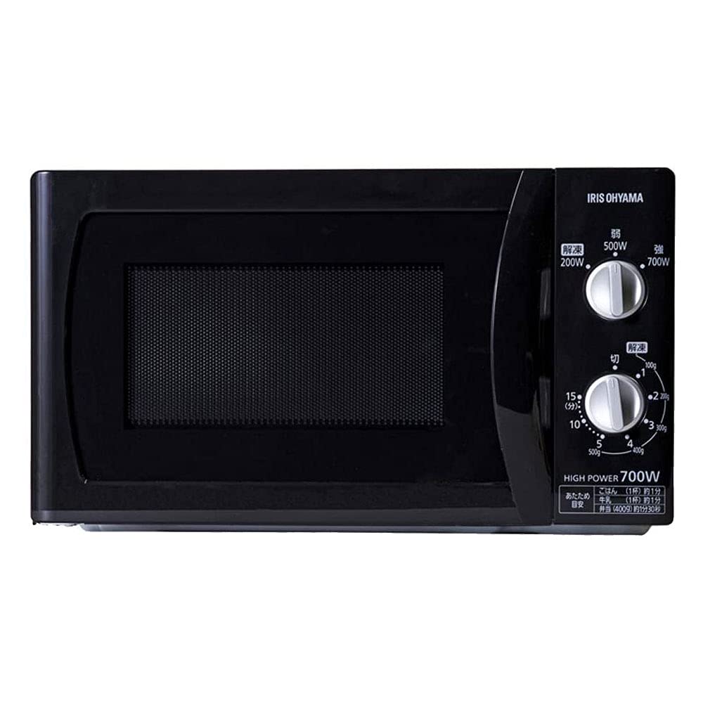 【中古】【非常に良い】アイリスオーヤマ 電子レンジ 18L 単機能レンジ 700W フラットテーブル 60Hz/西日本 ブラック PMB-F185-6