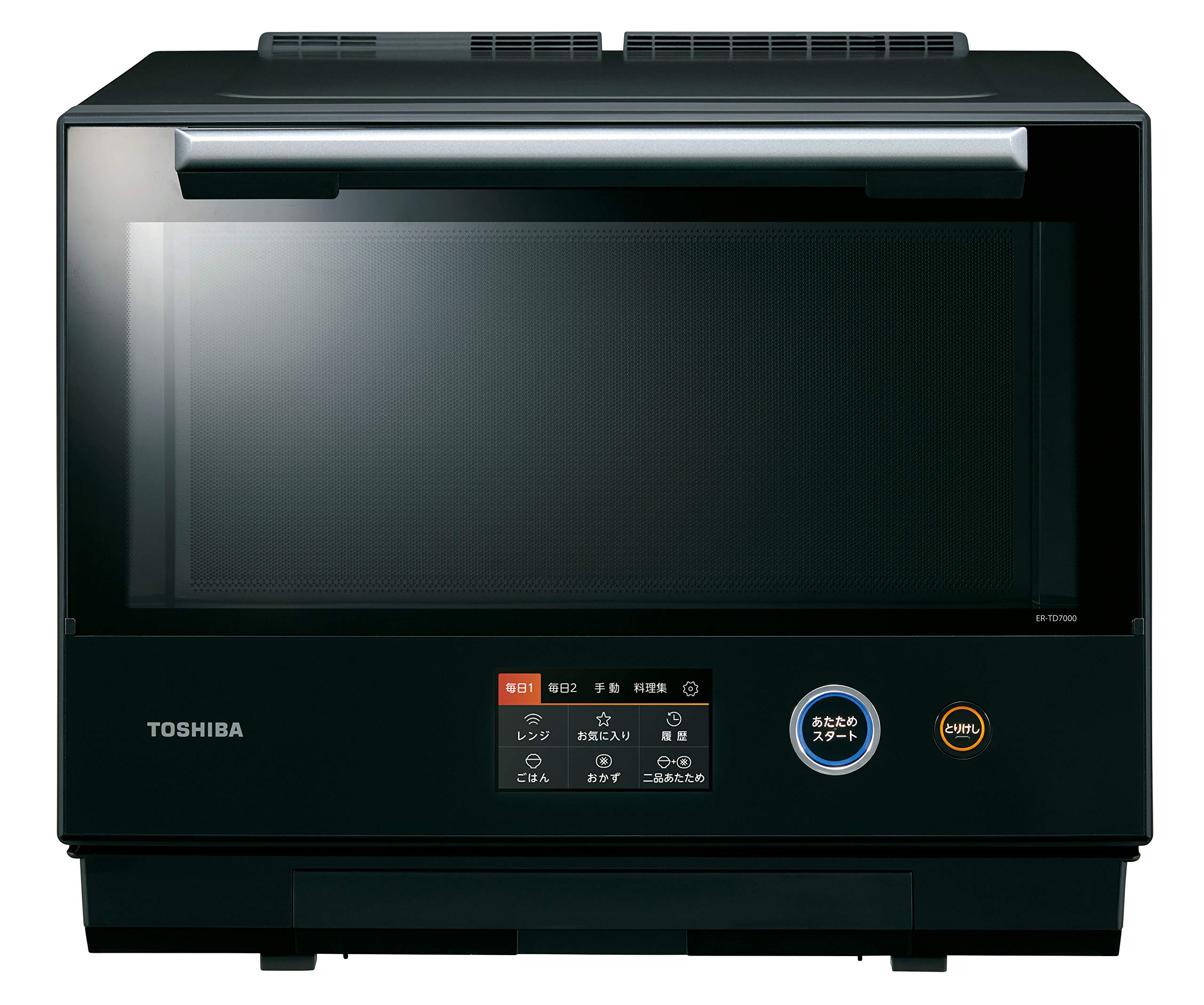 【中古】【非常に良い】東芝 過熱水蒸気オーブンレンジ 30L グランブラックTOSHIBA 石窯ドーム ER-TD7000-K