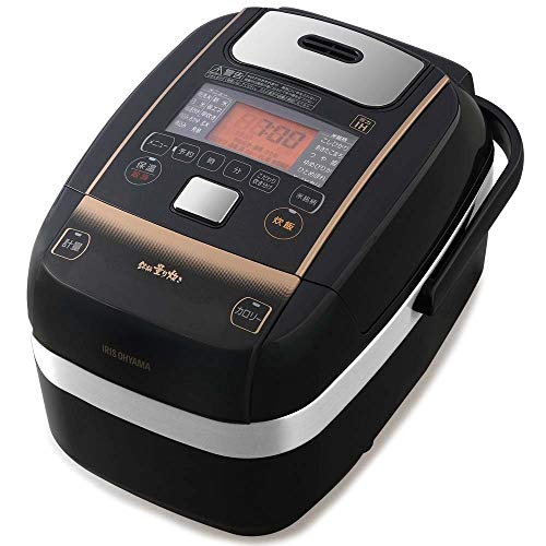 【中古】【非常に良い】アイリスオーヤマ 炊飯器 3合 米屋の旨み 銘柄量り炊き 圧力IH炊飯器 カロリー表示機能 レシピ付き KRC-PC30-B ブラック|ドリエムコーポレーション