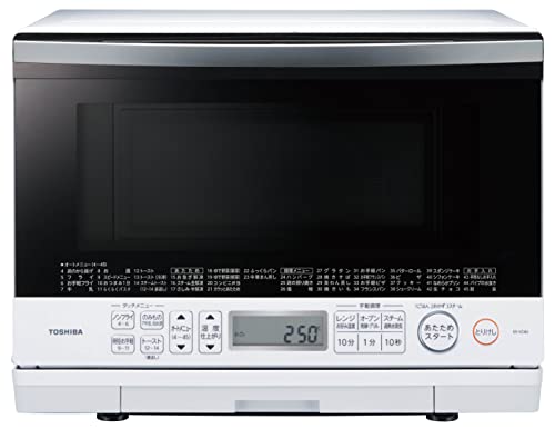 【中古】【非常に良い】東芝 過熱水蒸気 オーブンレンジ 石窯ドーム 26L ER-VD80(W) グランホワイト フラットテーブル