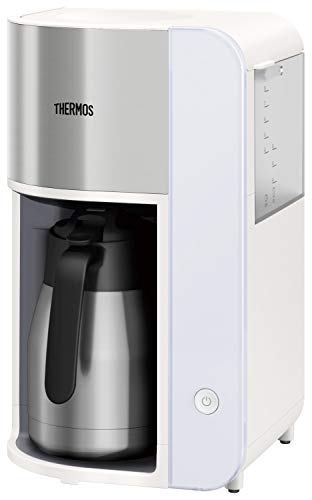 【中古】【非常に良い】サーモス(THERMOS) 真空断熱ポット コーヒーメーカー 1L ホワイト ECK-1000 WH