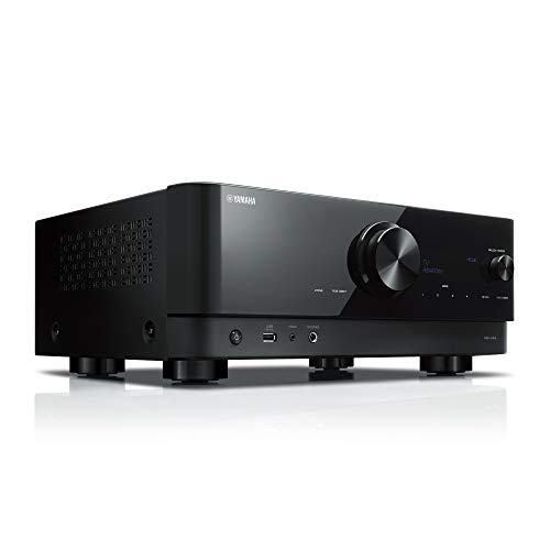 【中古】【非常に良い】ヤマハ AVレシーバー RX-V4A(B) 5.1ch 4K120Hz/Amazon Music/Amazon /黒鏡面仕上げのシンプルデザイン ブラック|ドリエムコーポレーション