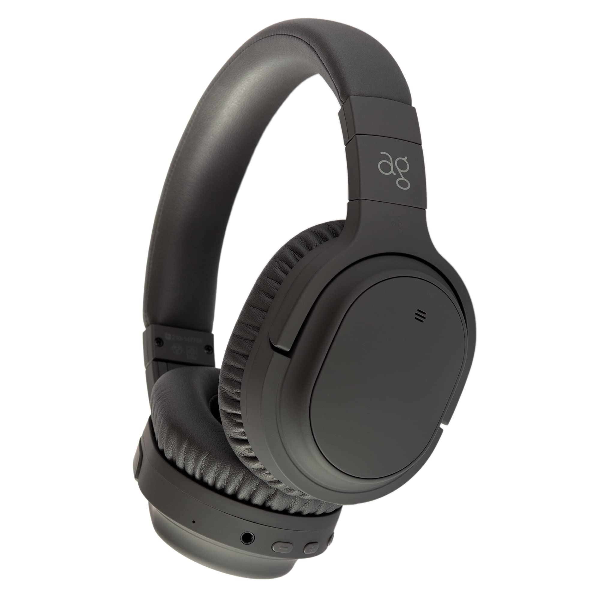 【中古】【非常に良い】ag WHP01K 【AG-WHP01K】 ワイヤレス ヘッドホン Bluetooth ノイズキャンセリング ノイキャン ANC マイク付き(ダークグレー)|ドリエムコーポレーション