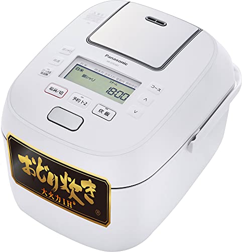 【中古】【非常に良い】パナソニック 炊飯器 5.5合 大火力おどり炊き スチーム&全面発熱6段IH式 ホワイト SR-STS101-W